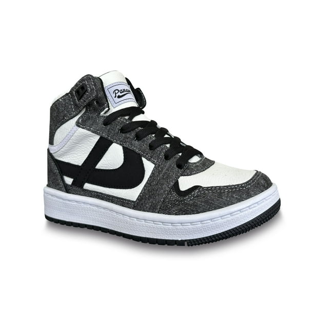 Tenis Unisex PANAM Bota Coyote Mezclilla Negro