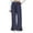 B-Navy, variant on QHFBli Womens Wide Leg Pants Drawstring Elastic High Waisted Ruffle Hem Palazzo Pants with Pockets Casual Trousers
