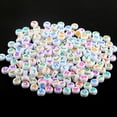 thumbnail image 6 of WHAMVOX Assorted Color Acrylic Alphabet Beads for DIY Crafts Jewelry Making 7 x 4 mm, 6 of 8