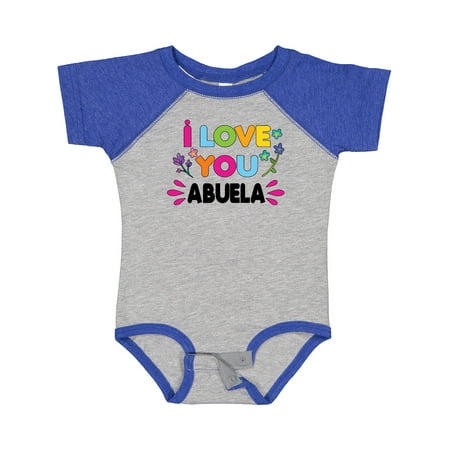 

Inktastic I Love You Abuela with Flowers Gift Baby Girl Bodysuit