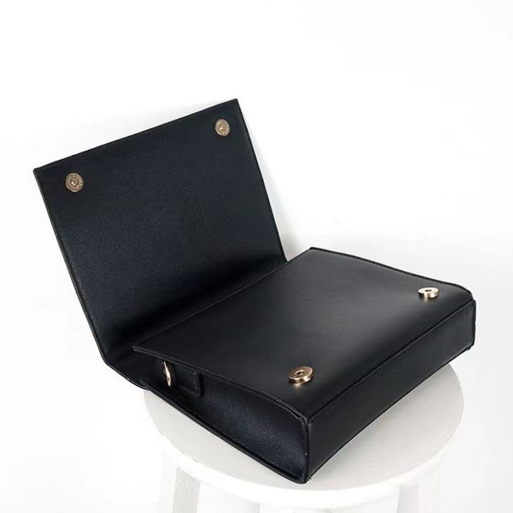 Jiibva Harajuku Vintage Aesthetic Purses Luxury Designer Handbags Messenger Tote Bags Women Y2K Korean Gothic Black Shoulder Bag