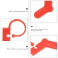 thumbnail image 3 of Phenofice 100 Pcs Locking Stitch Clips Plastic Red for DIY Weaving Aid for Beginners, 3 of 6