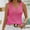 Hot Pink, variant on Njoeus Going Out Tops for Women, Tops for Women Trendy women's Crochet Hollow Out Cover Ups Sleeveless V-Neck Tank Top Casual T-Shirt Beach Cover Up Knit Summer Outfits S-XL