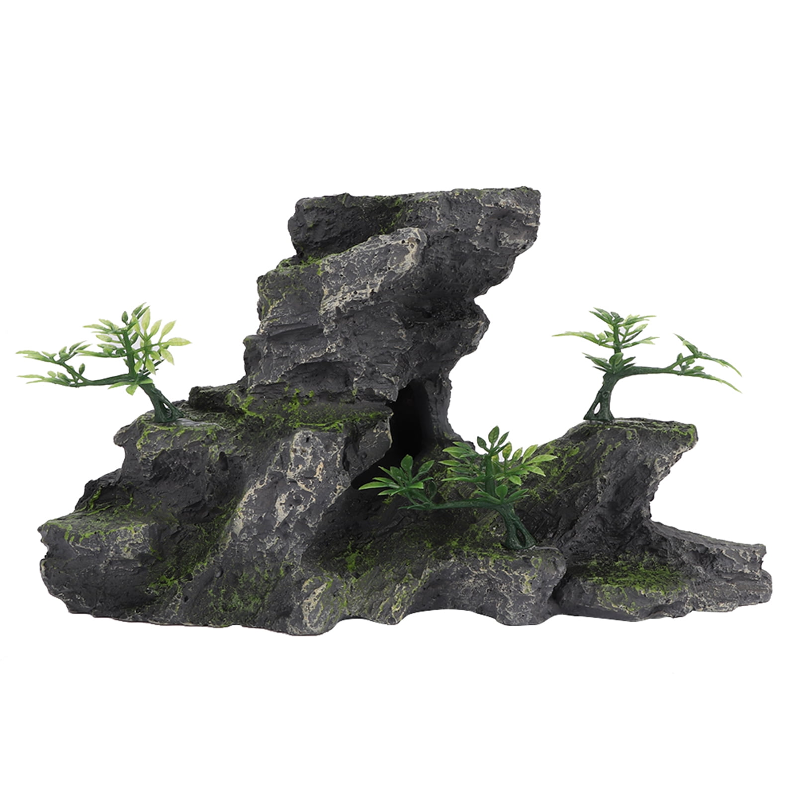 Aquarium Decor Rocks, Simulation Rockery Shape Landscape Rock Hiding Cave Fish Tank Cave Aquarium Decorations Aquarium Ornament Fish Tank Decoration for Fish Shrimp Play Ornament
