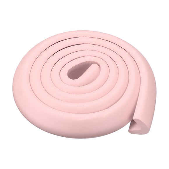 Unique Bargains Corner Guards Edge Protectors 6.56ft(2M), Pack Foam Safety Bumper L Shape, Pink