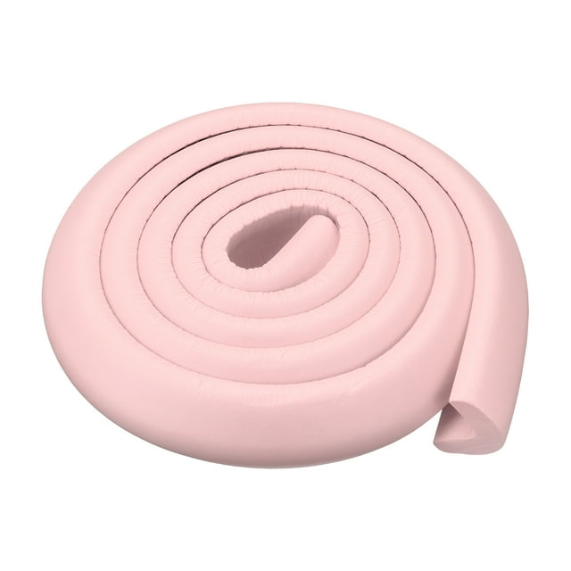 Unique Bargains Corner Guards Edge Protectors 6.56ft(2M), 4Pack Foam Safety Bumper L Shape, Pink
