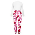 thumbnail image 5 of Womens Sweatsuits Valentines Day Love Heart Print 2 Piece Outfits Cute Long Sleeve Pullover and Jogger Pants Sets,Lounge Sets Two Piece Women Sweat Suits 2024 Clearance Sale, 5 of 6