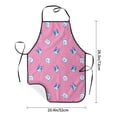 thumbnail image 5 of Naloa 1Pack Adjustable Bib Apron Waterdrop Resistant Cooking Kitchen Aprons for Women Men Chef, French Bulldog Print, 5 of 8