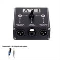 thumbnail image 2 of Selector Manual de Fuente de Audio Balanceada XLR 2 en 1 Salida o 1 Entrada y 2 Salidas, 2 Machos y 1 Hembra para Mezclador de Tarjeta de Sonido de Micrófono., 2 of 8