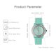 thumbnail image 2 of Reloj clásico de cuarzo para mujer, reloj de pulsera de moda femenina con correa de silico Abanopi Mirar, 2 of 6