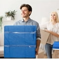 thumbnail image 5 of 12 Moving Packing Blankets 80 x 72 Inches (35 lb/dz) Heavy Duty Moving Pads for Protecting Furniture Professional Quilted Shipping Furniture Pads (Blue 12PCS), 5 of 17