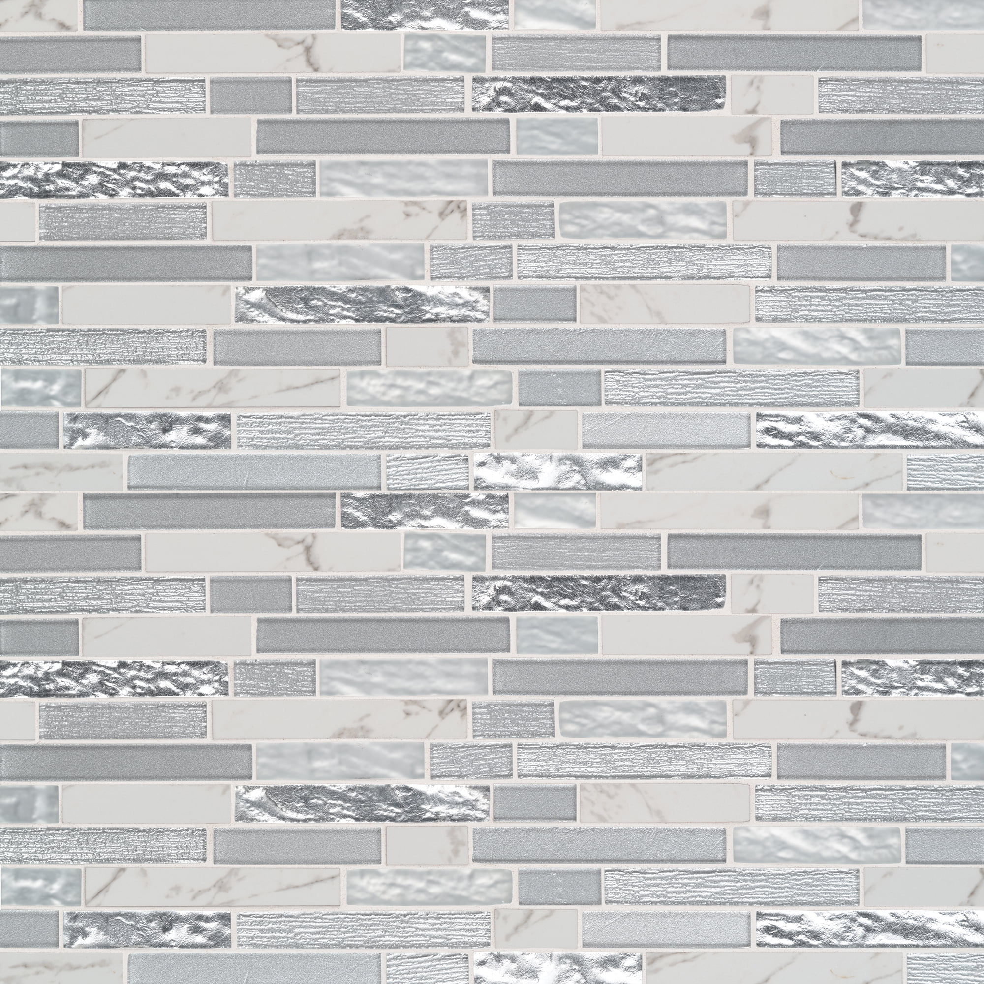 MSI Whistler Ice Interlocking 11.81in. x 12in. x 8mm Mesh-Mounted Mosaic Tile (9.7 Sq.ft./Case)