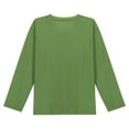 thumbnail image 4 of Posijego Big Girls Long Sleeve Shirts for Kids Boys Classic T-Shirts Spring Casual Loose Basic Tees Athletic Tops, 4 of 9