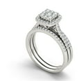 thumbnail image 3 of 1 Carat T.W. Diamond 10kt White Gold Single Halo Engagement Ring Set, 3 of 4