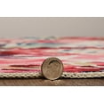 thumbnail image 6 of Linon Home Décor Washable Julian Area Rug or Runner Collection, Raspberry and Ivory, 3' x 5', 6 of 18