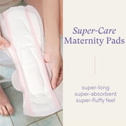 PurComfy Premium Postpartum Pads for Women, Extra Long Heavy After-Birth Incontinence Pads, Maximum Absorbency Leak-Proof Bladder Protection Sensitive Skin Ultra Soft Winged Maternity Pads, 96ct