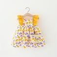 thumbnail image 2 of vdgthytj Infant Girl Dress Toddler Summer Floral Printed Ruffle Sleeveless Casual Sundress with Cute Bag Baby Clothes, 2 of 3