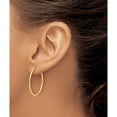 thumbnail image 3 of 14K Yellow Gold D/C 1.50Mm Endless Hoop Earrings (Width 1.5) (Length 29.5) - Jbsp, 3 of 5