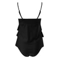 thumbnail image 7 of Women Plus Size Tankini Swimsuits Tummy Control Two Piece Bathing Suit Ruffled Flounce Swimwear S-XL, 7 of 7