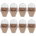 thumbnail image 1 of SEWCHICS 10Pcs Starter Pot Kit with Humidity Dome Beige PET for Home Gardening, 1 of 7