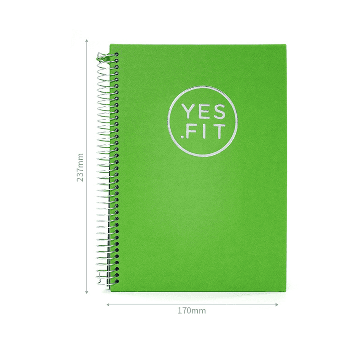 EPEWIZD Fitness Journal Hardcover 6- Month Workout Planner Undated Workout  Log Book Home Gym Accessories for Women and Man(Green)