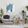 thumbnail image 2 of Stupell Industries Blue Zebra Stripes Wildlife Collage Portrait Graphic Art Gallery Wrapped Canvas Print Wall Art, Design by Lisa Morales, 2 of 7