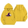 thumbnail image 2 of Hiijoy Halloween Hoodie for Girls Graphic Loose Fit Pullover Sweatshirt, Yellow, Sizes 4-14, 2 of 3