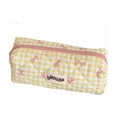 thumbnail image 2 of Season Student Checkered Pencil Case With Bow Portable Stationery Organiser Eraser Pencil Case, 2 of 6
