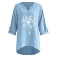 thumbnail image 3 of Patlollav Womens Long Sleeve T-Shirt Autumn Open Front Loose Outerwear Blouse Coat Tops, 3 of 6