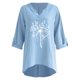 thumbnail image 4 of Tops Para Mujer Camisas de Manga Larga Blusas Moda Otoño Frente Abierto Ropa de Abrigo Suelta Abrigo de Impresión Odeerbi ODB152562, 4 of 5
