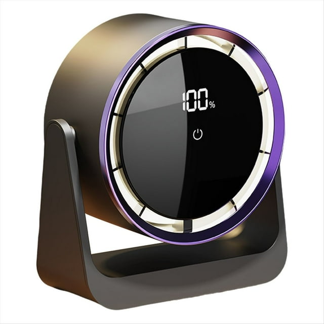 Ventilador de Escritorio de Gran Capacidad, Recargable, Mini Ventilador de Mesa con Control Remoto, Ventilador de Pared con Luz .
