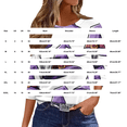 thumbnail image 3 of MVRLSH Womens Tops Shirts Blouse Casual Halloween Graphic Printed 3/4 Sleeve V Neck Loose Fit Blouses, 3 of 5