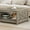 Rustic Oak, variant on Dextrus Square Coffee Table, Farmhouse Coffee Table with Half Open Storage Compartment, Gray Wash