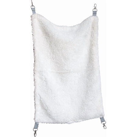 Replacement Hammock - Cat Accessories for Cages, Hanging Bed, Soft & Comfortable with Metal Clips for Hanging, for Guinea Pigs, Rats, Ferrets, Chinchillas, & Small Animals - Gray