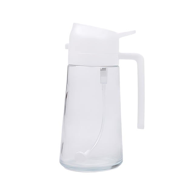 Advancent Práctica botella pulverizadora de aceite de cocina, diga adiós al embudo, pulverizador de aceite, ensaladas, vinagre sin BPA Cocina y Comedor blanco