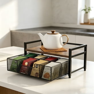 The Pioneer Woman Vintage Floral 6-Drawer Spice & Tea Box