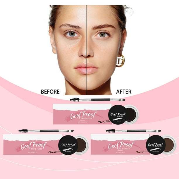 XWSHYW Sombra de Ojos Sombra de Ojos Delineador de Ojos Color Mate Pintura Crema Colorante para Cejas Universal 3G