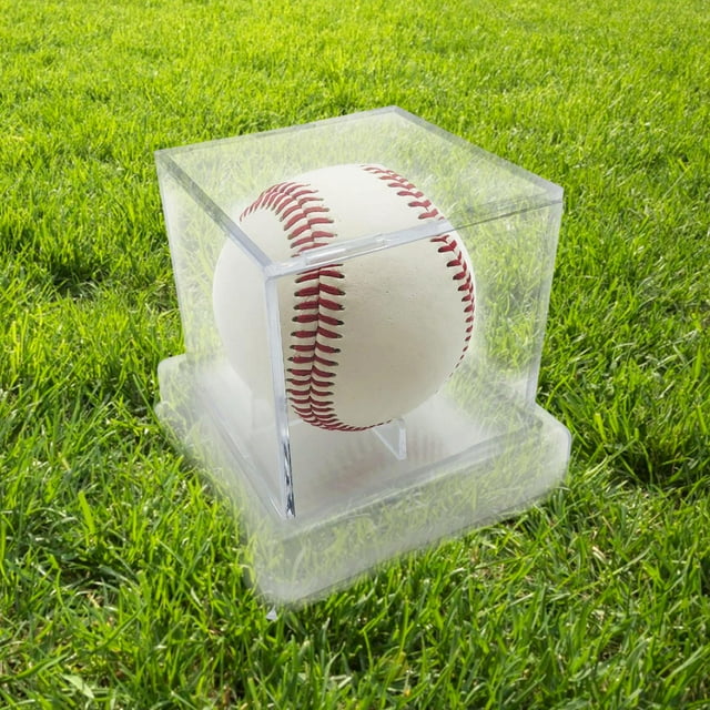 Caja de béisbol de Acrílico Cola soporte de béisbol Coleccionables deportivos a prueba de polvo