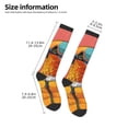thumbnail image 2 of Xecao Hip Hummingbird In Jacket Print Compression Socks for Both Men And Women for Running, Travel, Flight, Nurse, 2 of 6