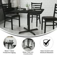 thumbnail image 4 of Flash Furniture Stiles 36'' Square Black Laminate Table Top with 30'' x 30'' Table Height Base, 4 of 11