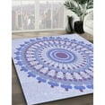thumbnail image 2 of Ahgly Company Indoor Rectangle Patterned Heavenly Blue Area Rugs, 5' x 7', 2 of 6