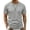 Gray, variant on ZRGHAOYLQ Men’s Solid Stitch Contrast Trim Crew Neck T Shirt Short Sleeve Color Line Spliced Pullover Soft Breathable Casual Basic Tee