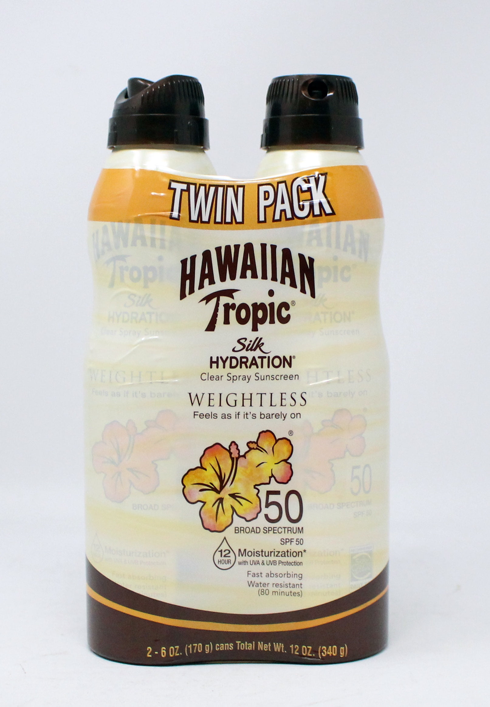 Hawaiian Tropic Silk Hydration SPF 50 12 Ounces (Twin Pack) Hawaiian Tropic Silk Hydration SPF 50 12 Ounces (Twin Pack)