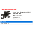 thumbnail image 2 of Heater Valve - Compatible with 2000 - 2001 BMW 740iL, 2 of 2