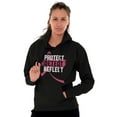 thumbnail image 3 of Breast Cancer Protect Detect Reflect Hoodie Sweatshirt Women Brisco Brands S, 3 of 6