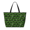 thumbnail image 2 of Honeii Monster Neon Head for Tote Bag with Adjustable Strap,Beach Bag, Waterproof Sandproof Beach Tote Bag, Large Capacity Foldable Beach Bags, 2 of 7