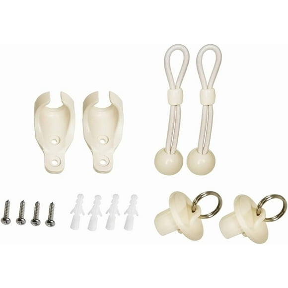 Replacement Shade Parts Bungee End Cap Kit for Exterior Cordless Roller Shades Outdoor Blinds( 1 Sets) (Beige)