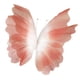 thumbnail image 2 of Mariposas de gasa 3D, mariposas de flores, mariposas artificiales de seda para decoración de bodas Naranja, 2 of 9