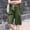 Army Green, variant on NTACZA Straight Leg Women's Shorts High Waisted Burmuda Shorts Drawstring Elastic Shorts for Ladies L