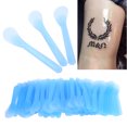 thumbnail image 1 of Spátula de Crema de Reparación de Tatuajes, Máscara Facial Spátula 100pcs Aplicador de Crema de Depilación Azul para El Hogar para El Salón de Belleza, 1 of 7